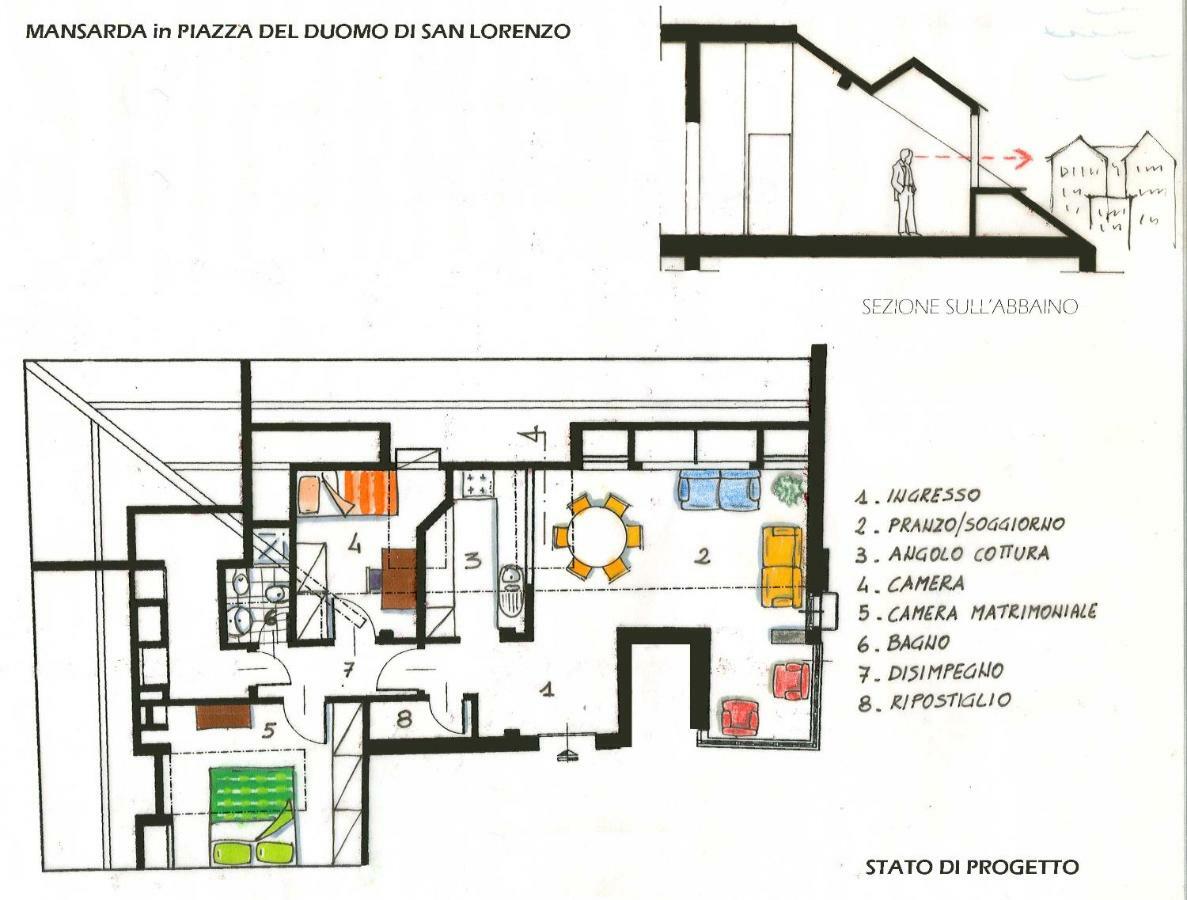 Appartement Loft Fronte Cattedrale à Gênes Extérieur photo